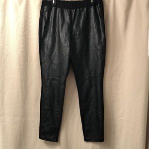 Faux leather leggings